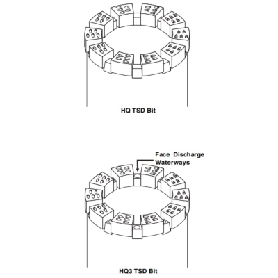 Thermally Stable Diamond (TSD) Bits