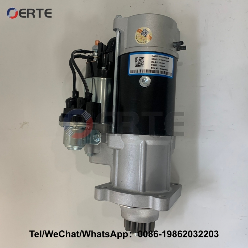 61260090562 Engine Starter Motor Assembly 24V 11T Compatible with Weichai WP10 Heavy Duty Trucks