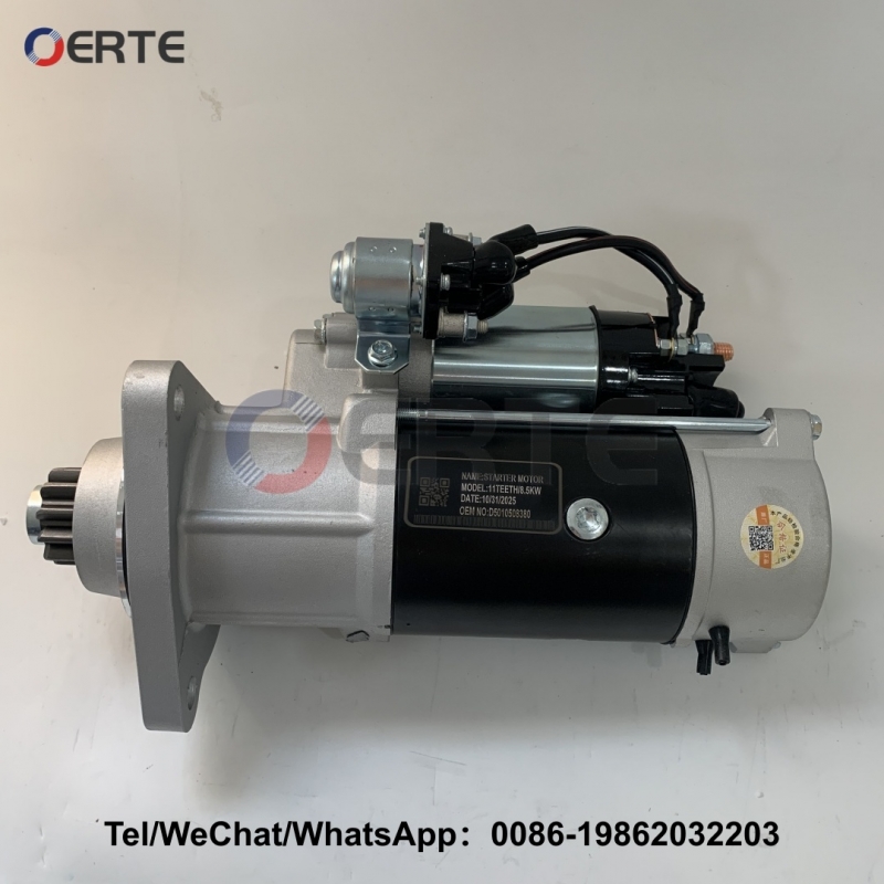 D5010508380 Engine Starter Motor 24V 11T Compatible with Renault Kerax Premium dCi11 Cummins D50