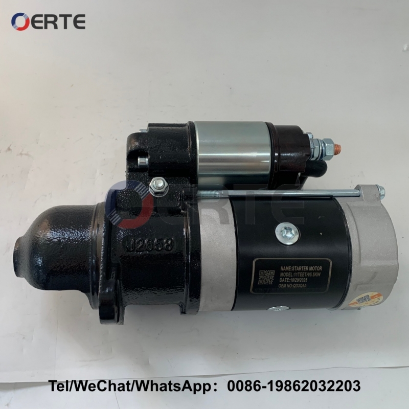 QD3Q5A Engine Starter Motor 24V 11T Compatible with Yunnei YN4100QB Yangdong Y4102Q Tractors