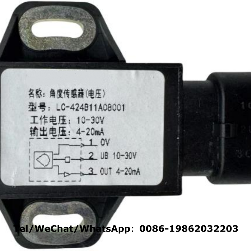 424B11A08001 Redundant Angle Sensor | 80° Rotary Position Sensor for Heavy Duty Machinery