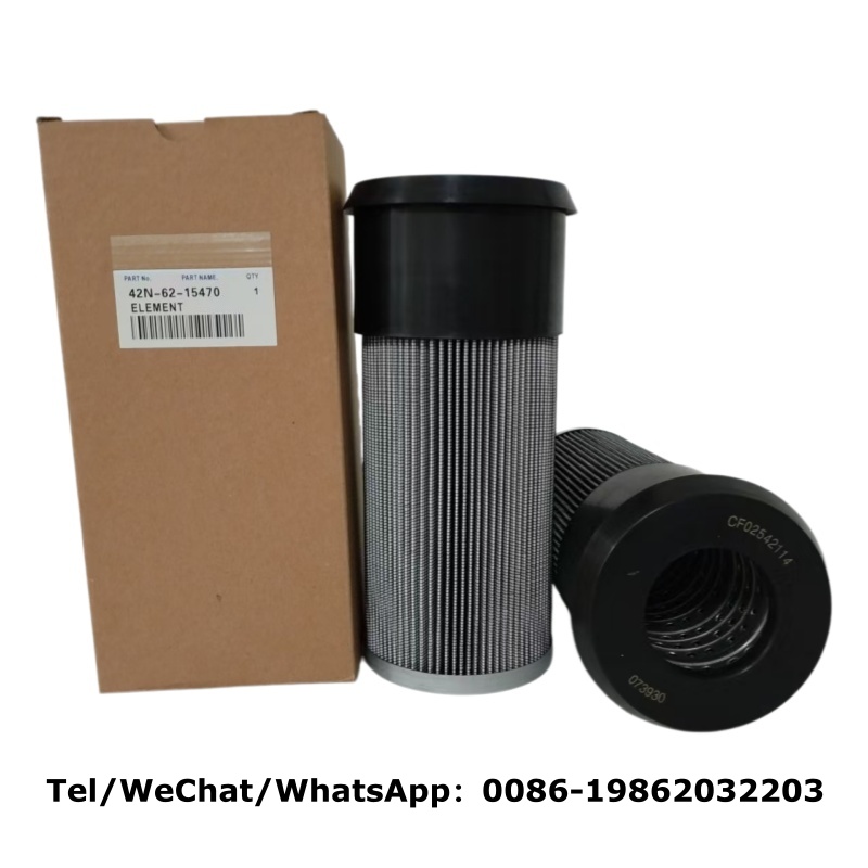 42N-62-15470 Hydraulic Oil Filter for Komatsu Wheel Loader WB93R-5 WB97R-5 WB142-5