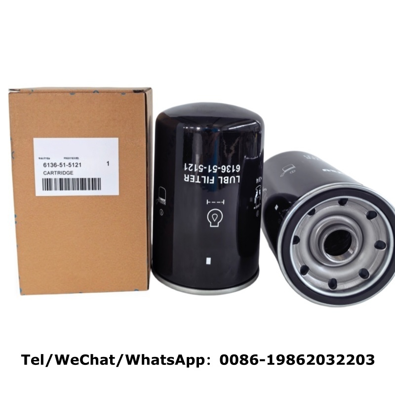 6136-51-5121 Oil Filter Compatible with Komatsu | Cross LF3362 B7223 C-5602 W1150/7