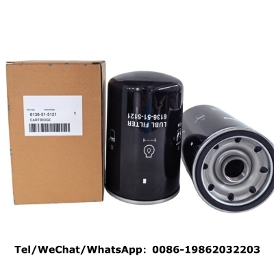 6136-51-5121 Oil Filter Compatible with Komatsu | Cross LF3362 B7223 C-5602 W1150/7
