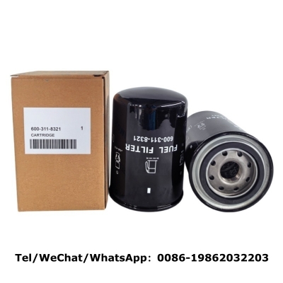 600-311-8321 Fuel Filter Compatible with Komatsu | Cross P550105 FF5578 BF957 WIX 33244
