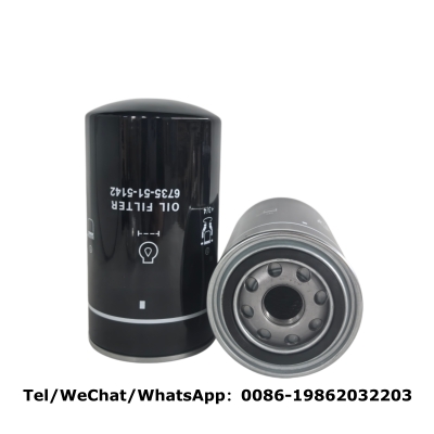 6735-51-5142 Oil Filter Compatible with Komatsu | Cross LF3349 LF16015 B1438 W950/38